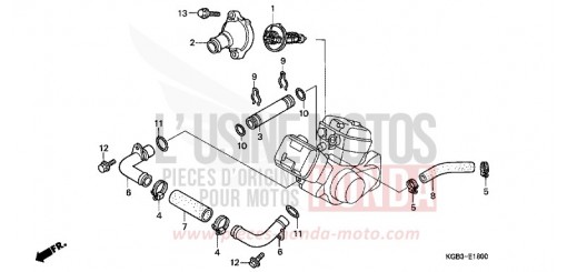 WATER HOSE VT125CX de 1999